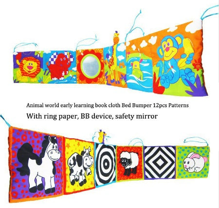 Unlock Your Baby's Potential with the Colorful Learning Bed Bumper Toy