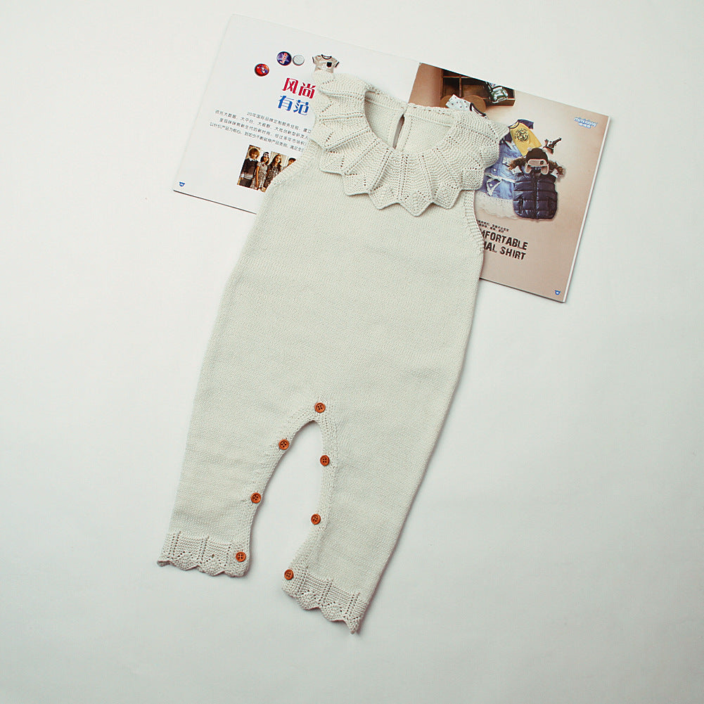 Discover the Adorable Baby Sleeveless Ruffle Romper