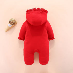 Discover the Comfort of Our Baby Hooded Romper