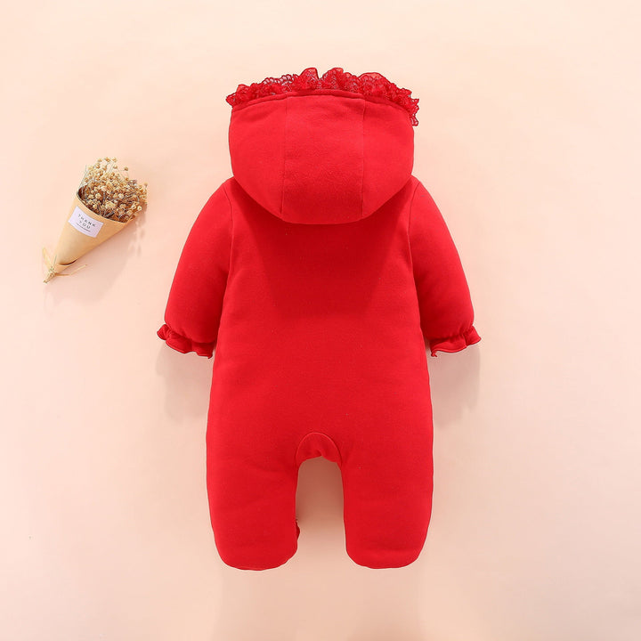 Discover the Comfort of Our Baby Hooded Romper