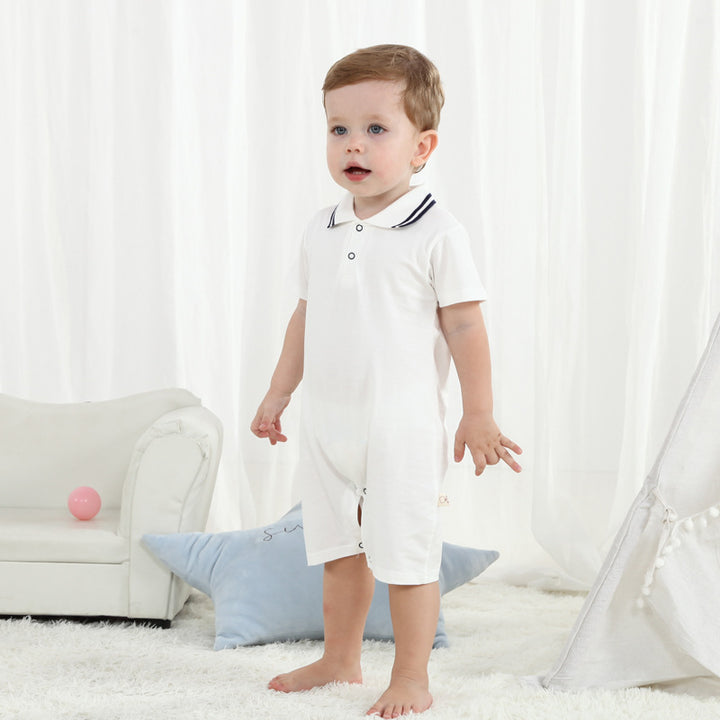 Baby Solid Color Romper Soft Comfortable Everyday Wear Outfit