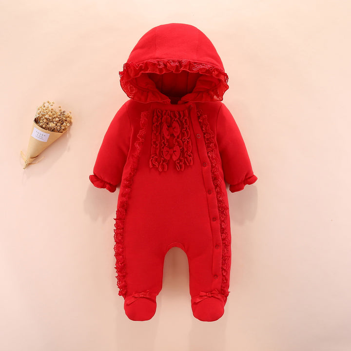 Baby Hooded Romper Soft Comfortable Everyday Wear Outfit