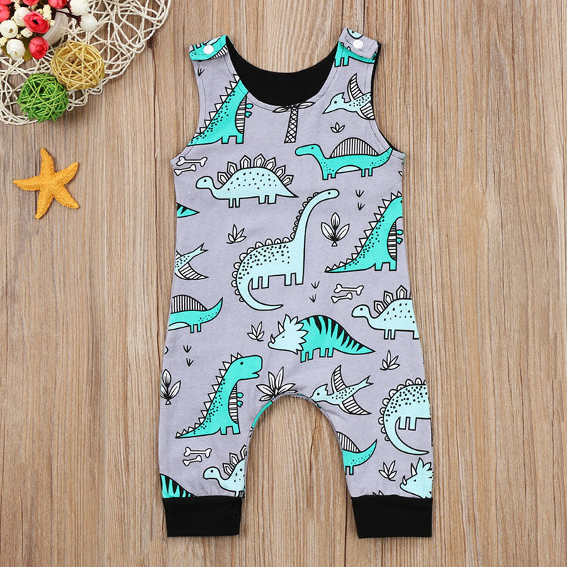 Baby Dinosaur Long Romper Soft Comfortable Creeper Outfit