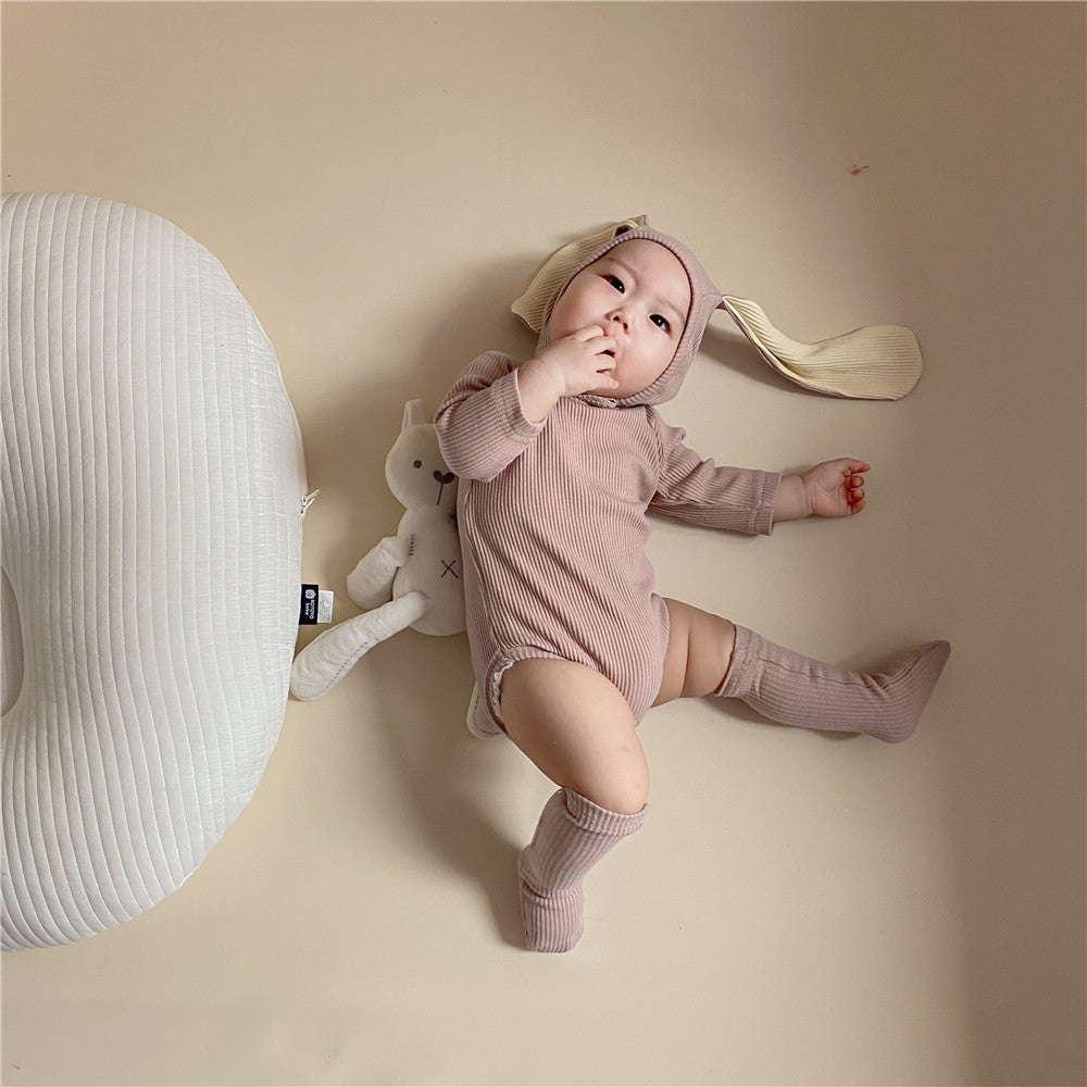 Baby Cartoon Bunny Ears Romper Soft Cute Comfortable Outfit
