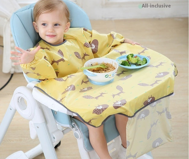 Baby Feeding Chair Bib Cover Anti Dirty Dining Gown Outfit