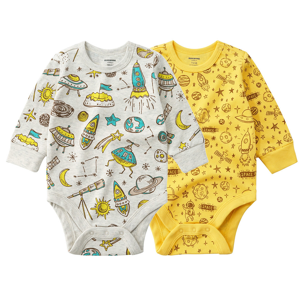 Baby Long Sleeve Triangle Romper Comfortable Soft Outfit