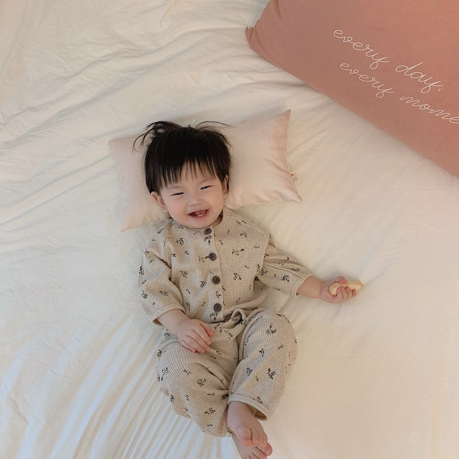 Newborn Baby Short Sleeve Romper Soft Comfortable Home Outfit