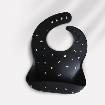 Baby Waterproof Silicone Bib With Feeding Pocket Easy Clean Protector