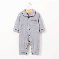 Solid Color Baby Pajamas Onesie Kids Clothing