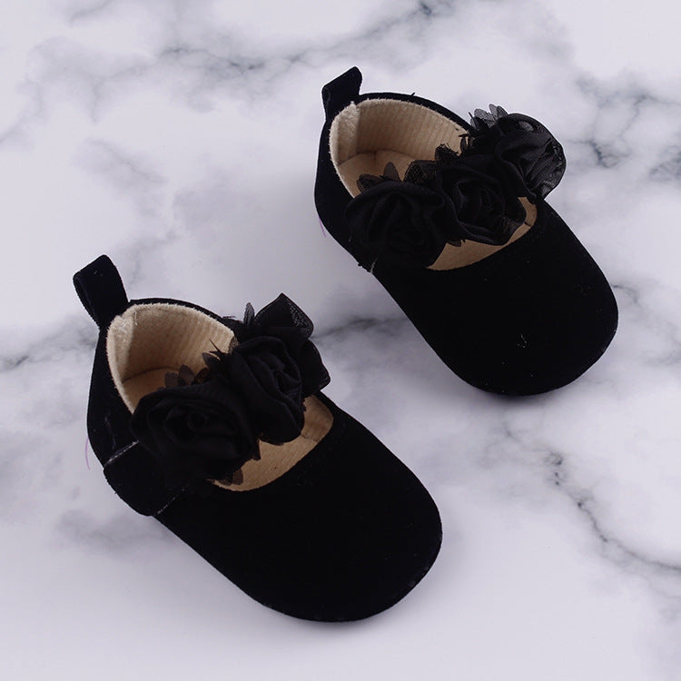 Soft Sole Baby Cotton Shoes Floral Toddler Footwear