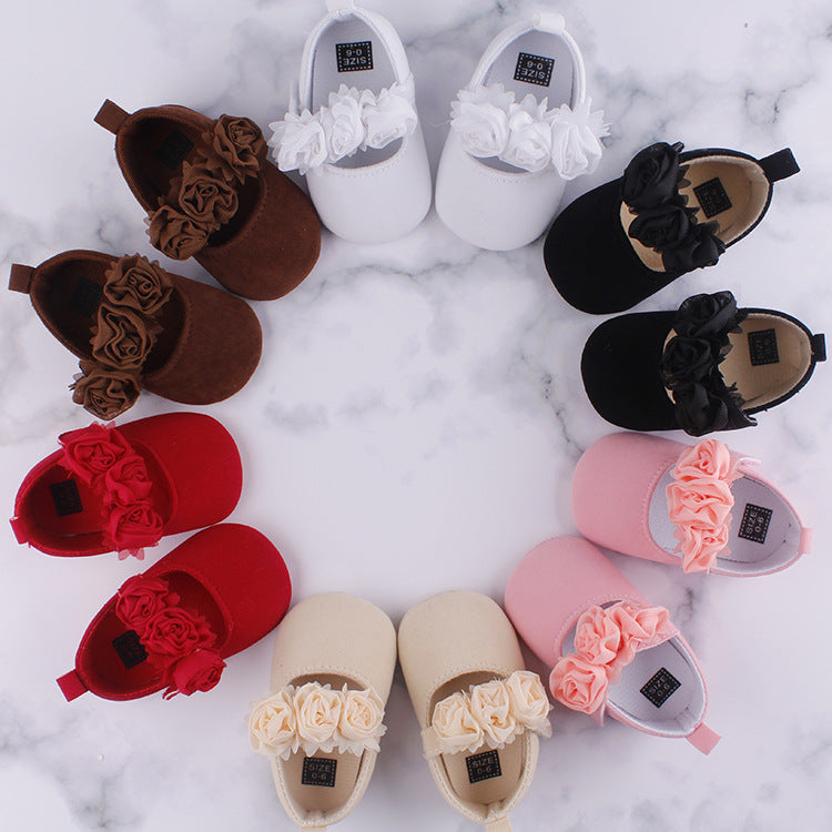 Soft Sole Baby Cotton Shoes Floral Toddler Footwear