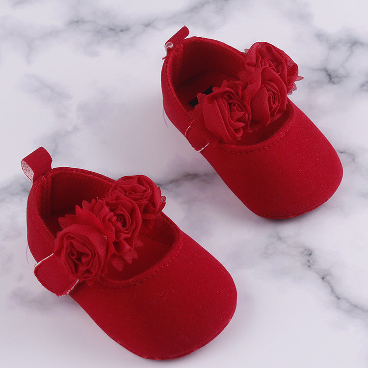 Soft Sole Baby Cotton Shoes Floral Toddler Footwear