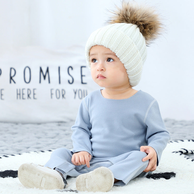 Baby Pajamas And Crawling Clothes Set