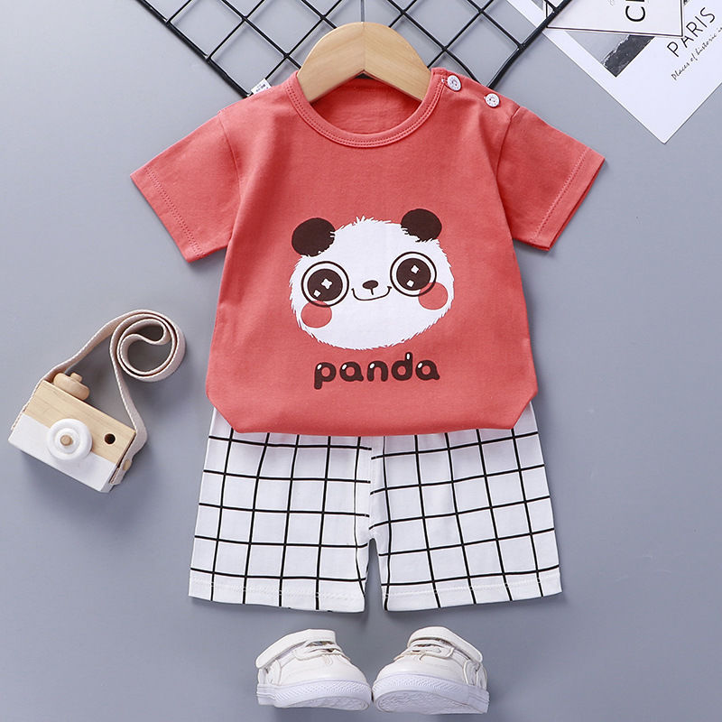 Baby Cotton Short Sleeve Summer Suit Comfortable Outfit