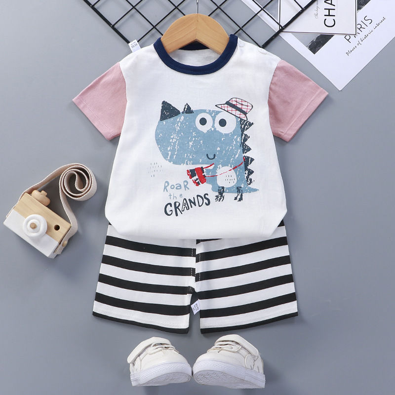 Baby Cotton Short Sleeve Summer Suit Comfortable Outfit