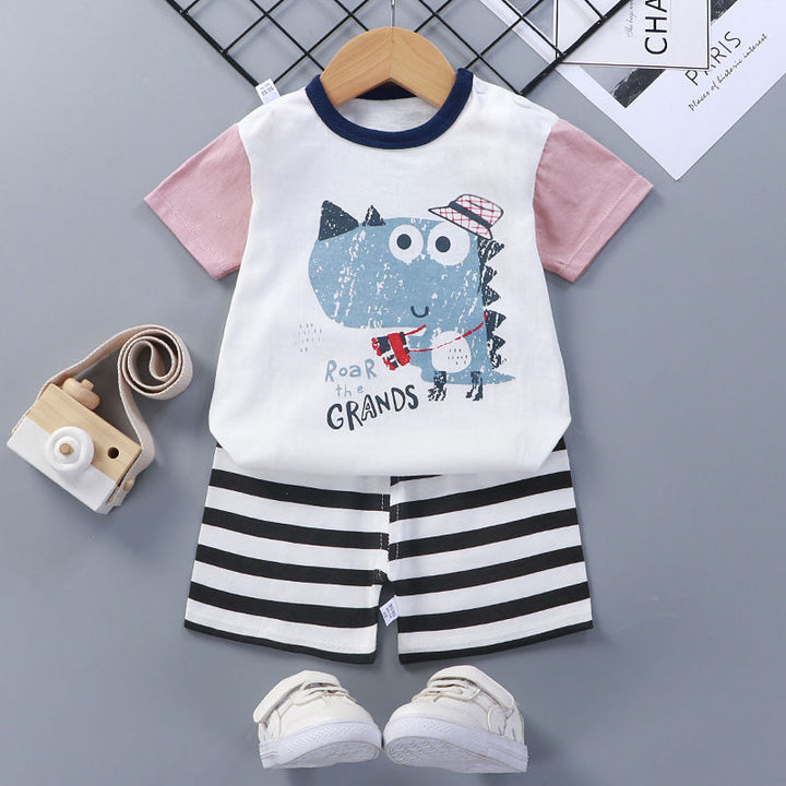 Baby Cotton Short Sleeve Summer Suit Comfortable Outfit