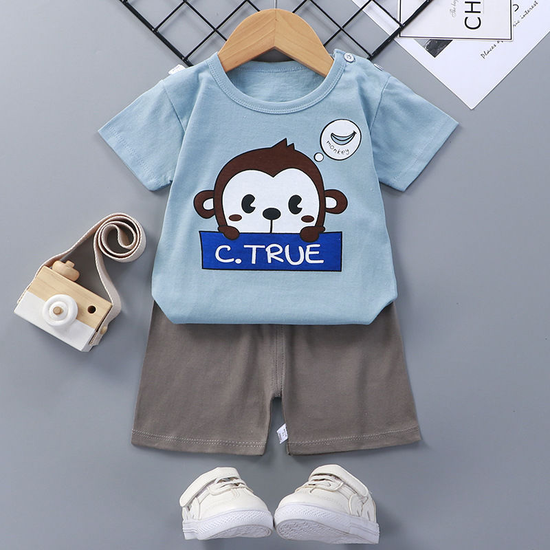 Baby Cotton Short Sleeve Summer Suit Comfortable Outfit