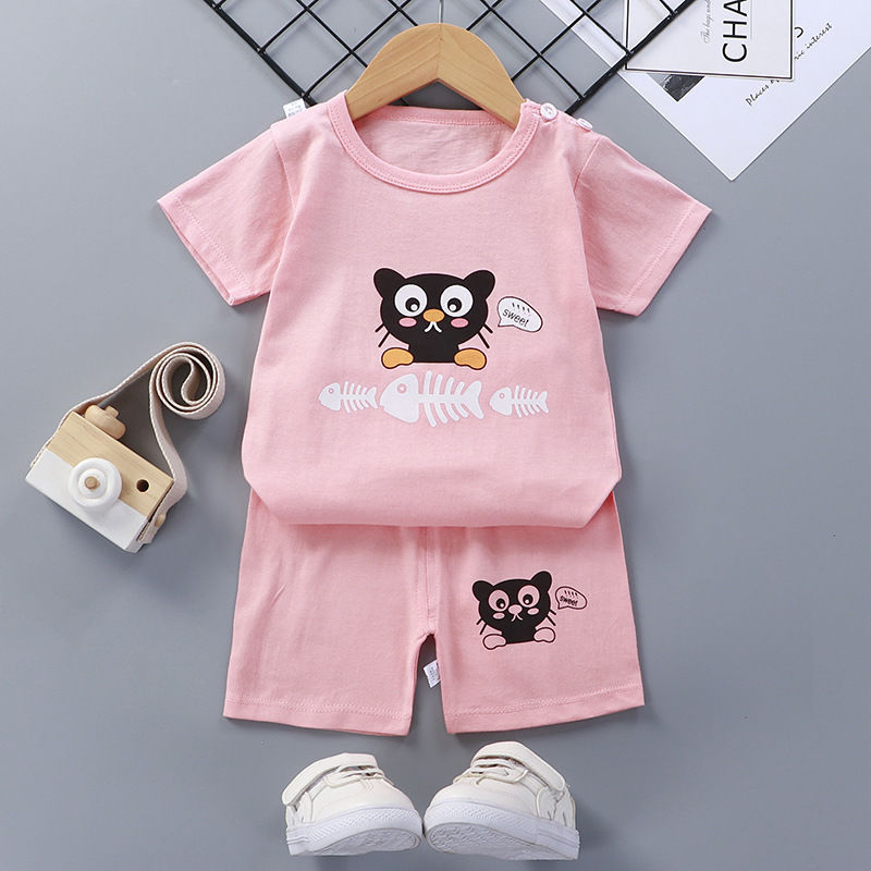 Baby Cotton Short Sleeve Summer Suit Comfortable Outfit