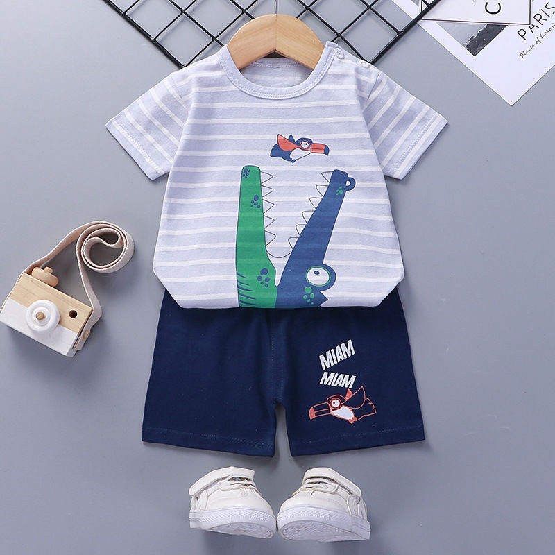 Baby Cotton Short Sleeve Summer Suit Comfortable Outfit
