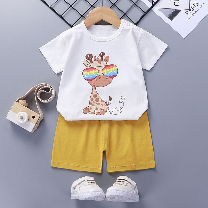 Baby Cotton Short Sleeve Summer Suit Comfortable Outfit