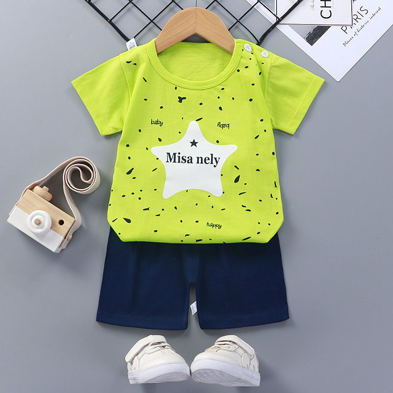 Baby Cotton Short Sleeve Summer Suit Comfortable Outfit