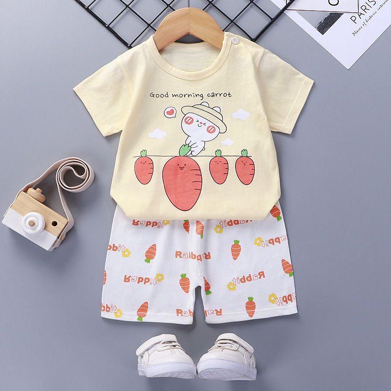 Baby Cotton Short Sleeve Summer Suit Comfortable Outfit