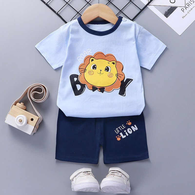 Baby Cotton Short Sleeve Summer Suit Comfortable Outfit