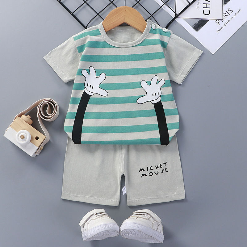Baby Cotton Short Sleeve Summer Suit Comfortable Outfit