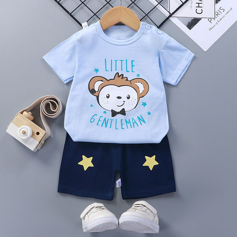 Baby Cotton Short Sleeve Summer Suit Comfortable Outfit
