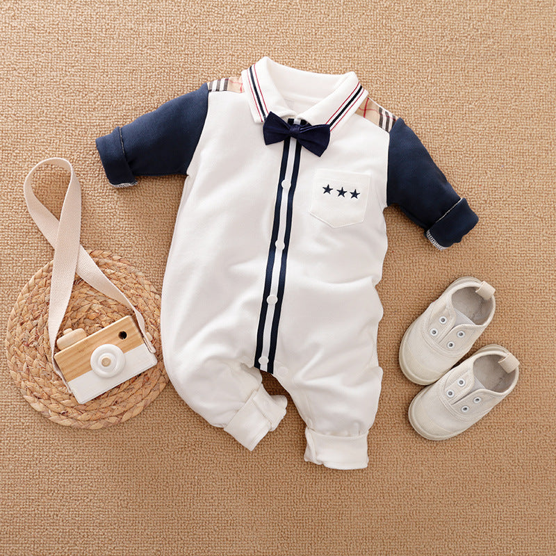 Baby Gentleman Long Sleeve Romper Suit