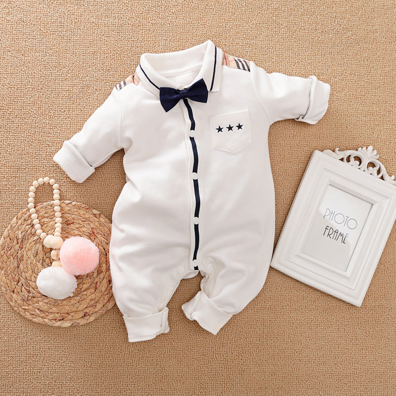Baby Gentleman Long Sleeve Romper Suit