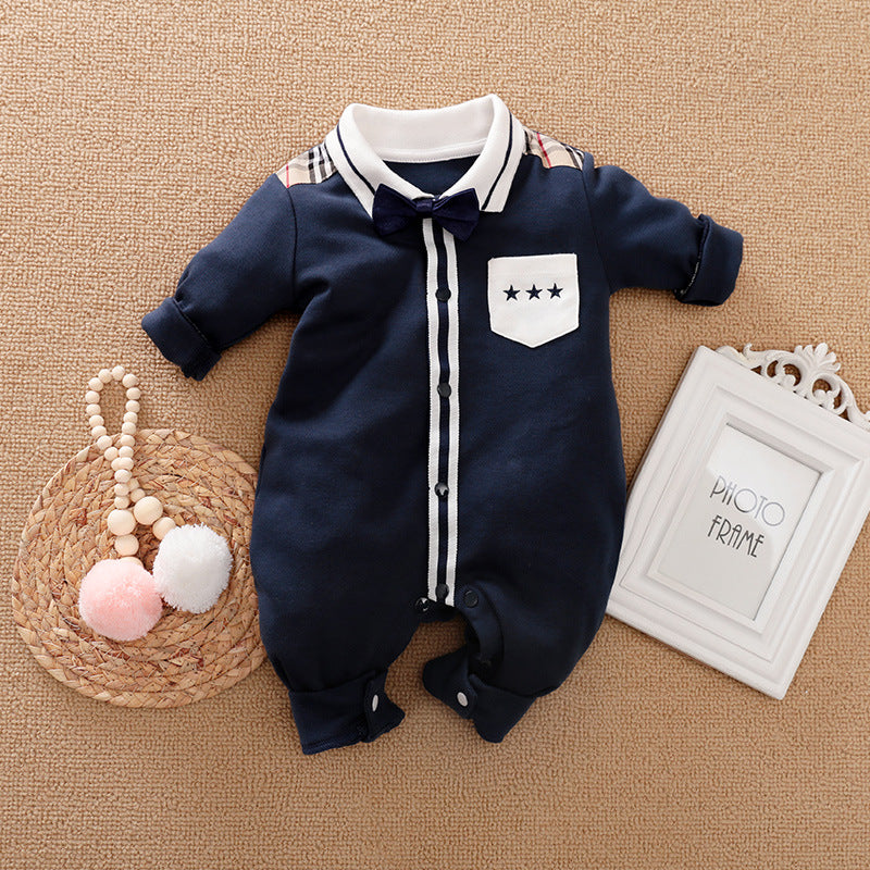 Baby Gentleman Long Sleeve Romper Suit