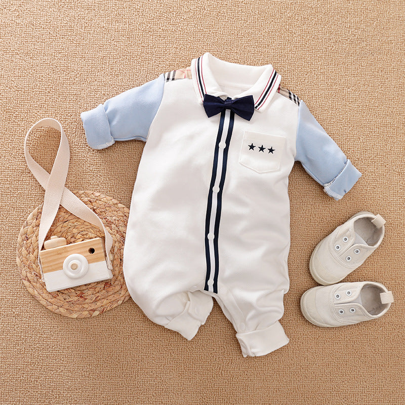 Baby Gentleman Long Sleeve Romper Suit