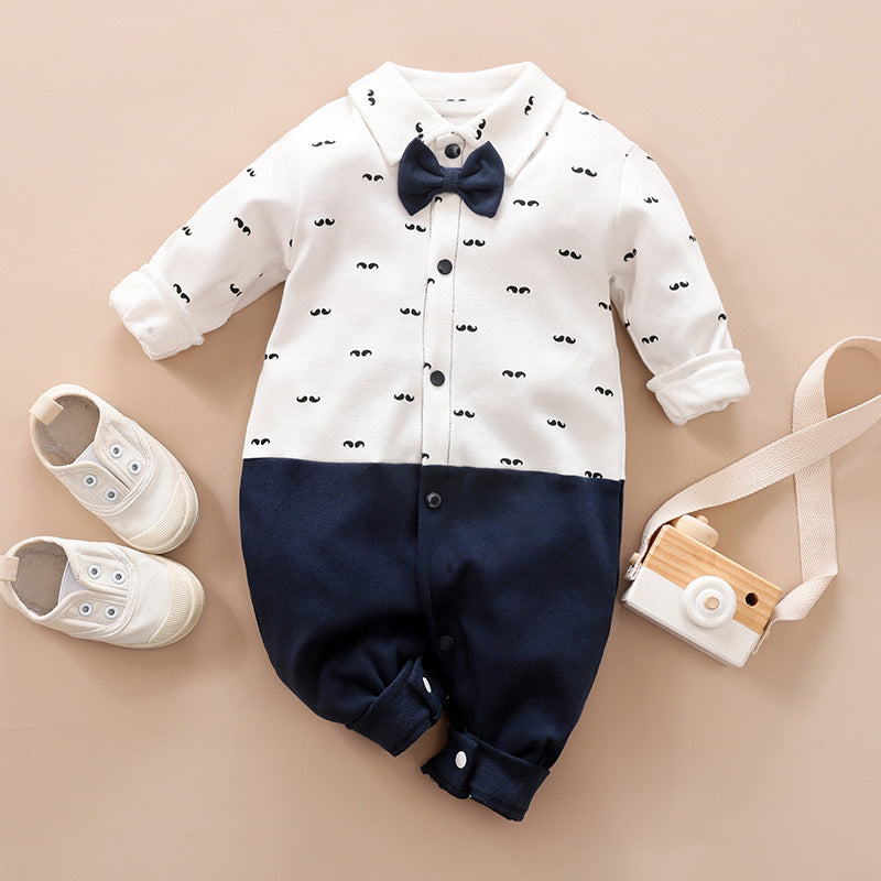 Baby Gentleman Long Sleeve Romper Suit