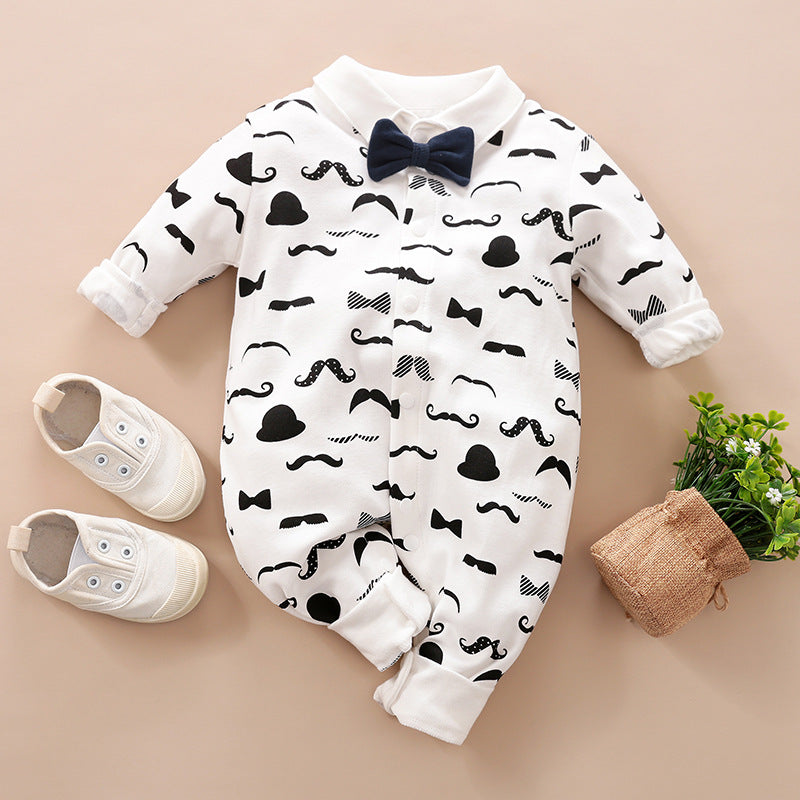 Baby Gentleman Long Sleeve Romper Suit