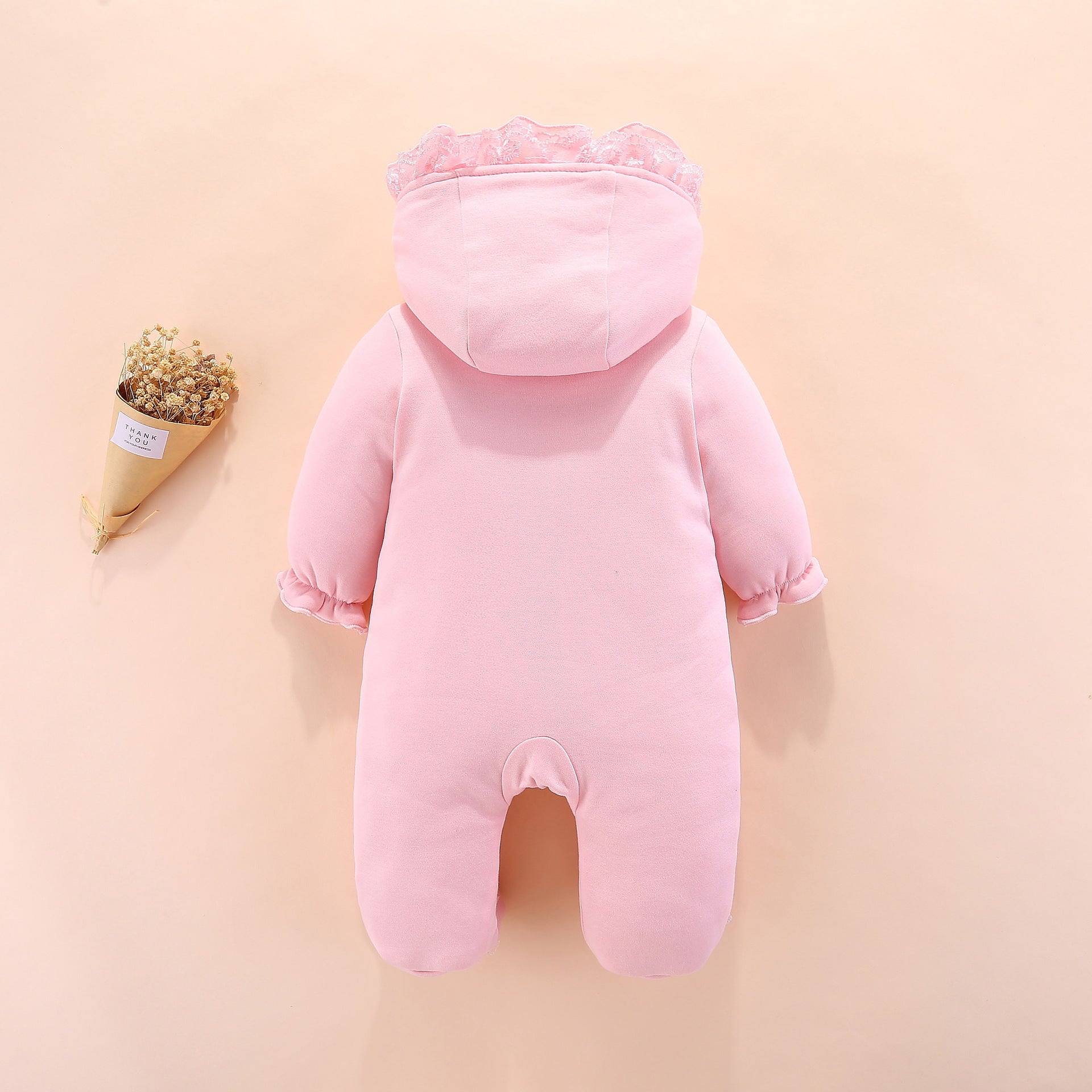 Baby Hooded Romper Soft Comfortable Everyday Wear Outfit