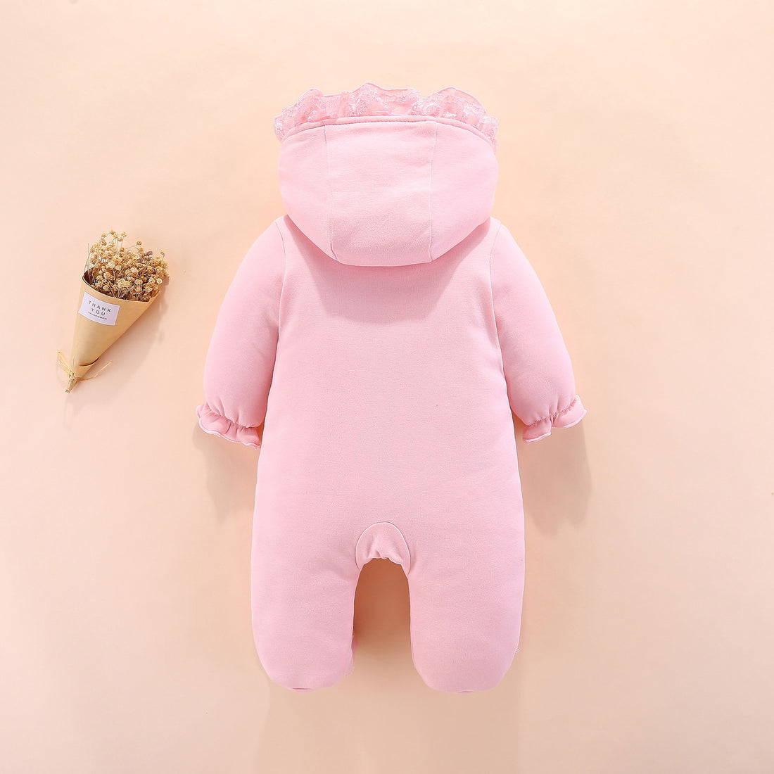 Baby Hooded Romper Soft Comfortable Everyday Wear Outfit