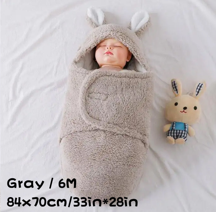 Soft Fleece Baby Sleeping Bag Wearable Swaddle Sack