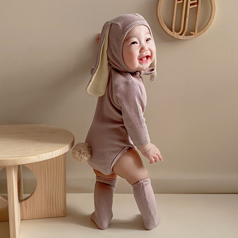 Baby Cartoon Bunny Ears Romper Soft Cute Comfortable Outfit