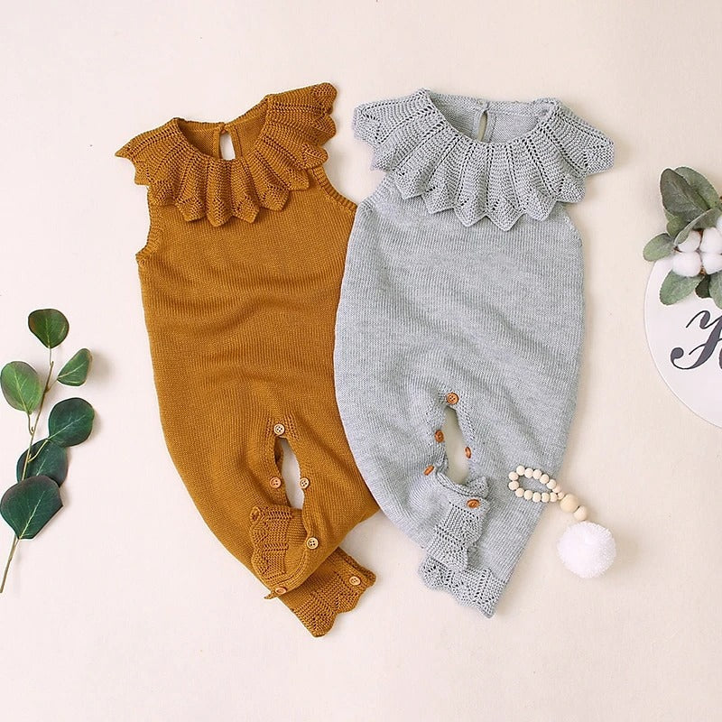 Baby Sleeveless Ruffle Romper