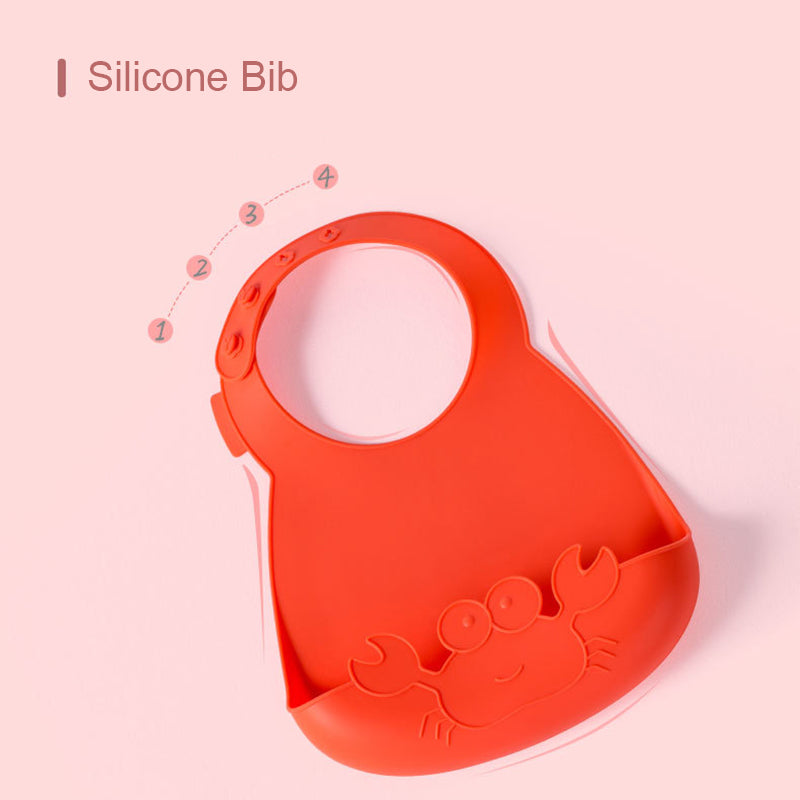 Baby Feeding Tableware Set Silicone Safe Comfortable Utensils