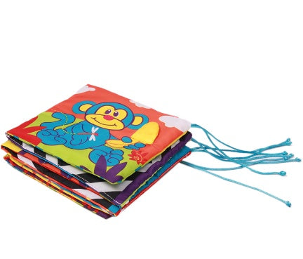 Baby Cloth Book Colorful Learning Bed Bumper Toy