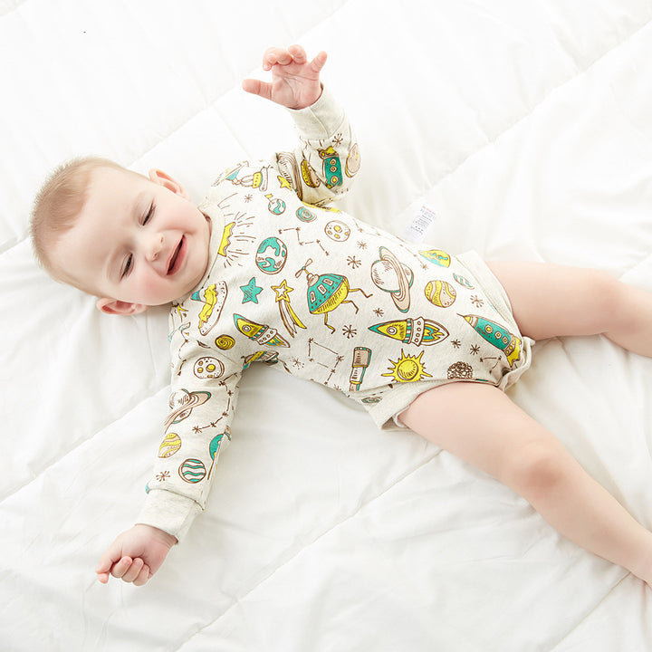 Baby Long Sleeve Triangle Romper Comfortable Soft Outfit