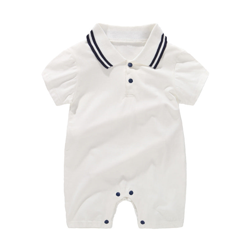 Baby Solid Color Romper Soft Comfortable Everyday Wear Outfit