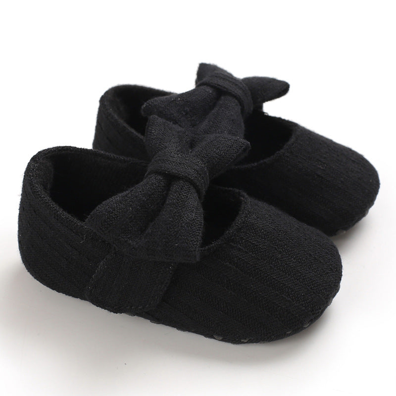 Wool Baby Knitted Bow Baby Shoes