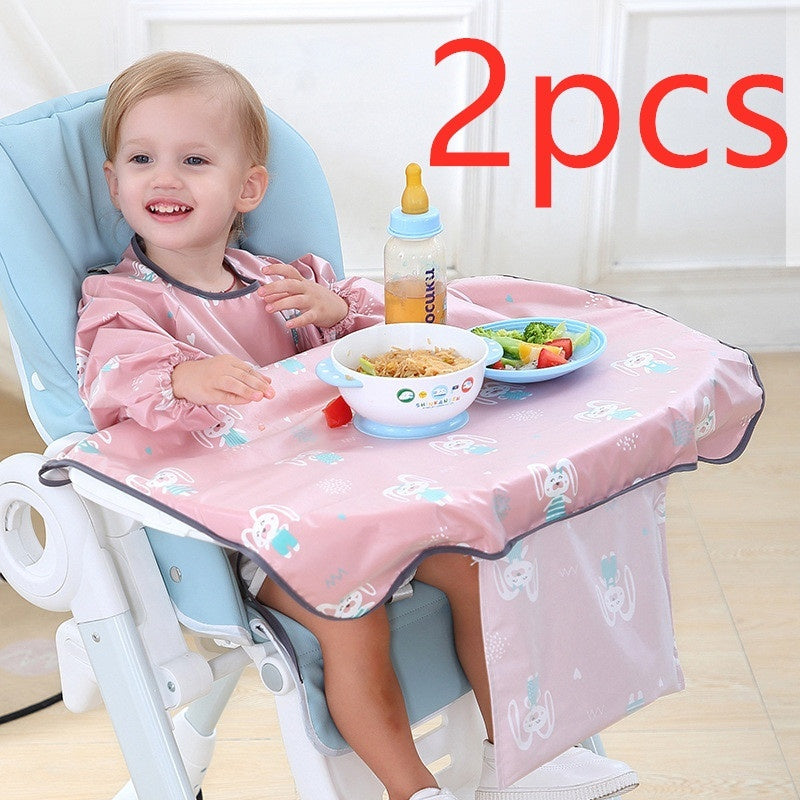 Baby Feeding Chair Bib Cover Anti Dirty Dining Gown Outfit