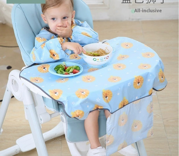 Baby Feeding Chair Bib Cover Anti Dirty Dining Gown Outfit