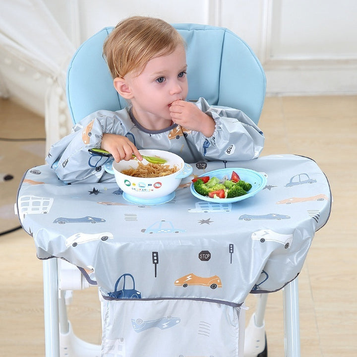 Baby Feeding Chair Bib Cover Anti Dirty Dining Gown Outfit