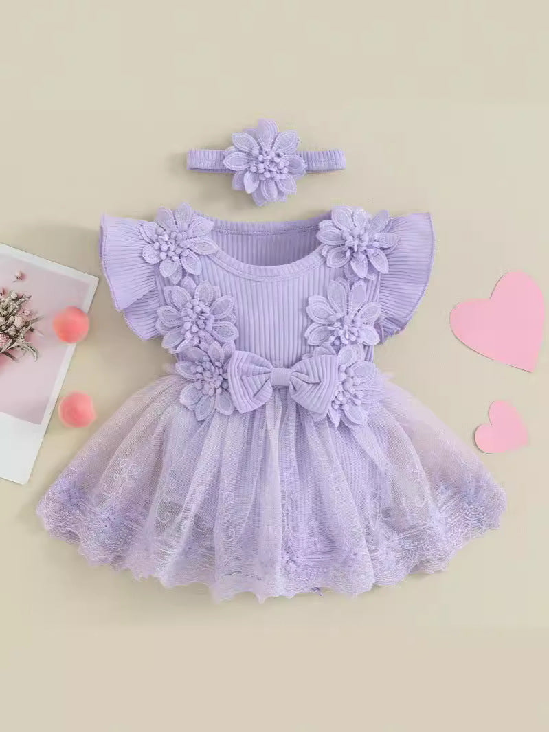 Baby Short Sleeve Romper Dress