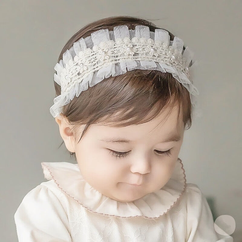 Baby Girls Bow Knot Lace Headband Soft Hair Accessories